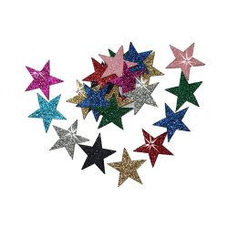 Toptopdeal-fr-Mix-Colour-25mm-Self-Adhesive-Glitter-Star-Sticker-card-making-craft-Diy-christmas-by-CrystalsRus