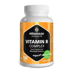 Toptopdeal-Vitamaze®-Vitamine-B-Complex-à-Haute-Dose,-Vegan-avec-180-Comprimés-pour-6-Mois-d'approvisionnement-en-Vitamine