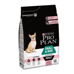 Toptopdeal - fr-PRO PLAN - Small & Mini Adult Sensitive Skin avec OPTIDERMA Riche en Saumon - 3 kg - Croquettes pour petits chiens