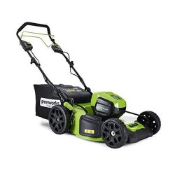 toptopdeal Greenworks Tools Self-propelled Cordless Lawnmower 46cm 60V Lithium-ion with 2 batteries 2Ah and charger - 2502907UC