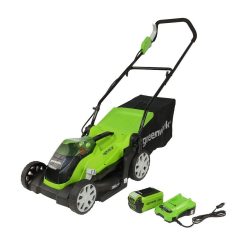 toptopdeal Greenworks Tondeuse à batterie G40LM35K