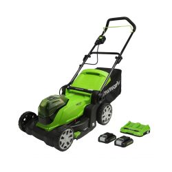 toptopdeal Tondeuse à Gazon sans Fil Greenworks Li-ION 2x24V Tondeuse à Faucill