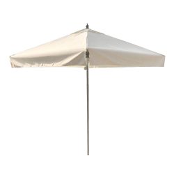 Parasol Carré de 2m Parapluie de Table de Patio avec des Volants, Beige/Kaki Parasol de Jardin Étanche pour La Piscine Outdoor Market, Poteaux en Aluminium et 4 Nervures (Color : Beige)