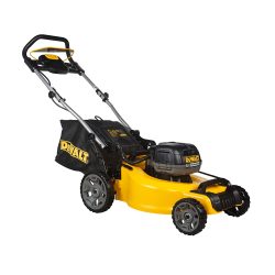 toptopdeal DEWALT - Tondeuse XR Brushless 18V 5Ah Li-Ion - DCMW564N-XJ - Tondeuse à Gazon sans Fil avec Sac de Ramassage de 55l - Largeur de Coupe 48cm - Tonte...