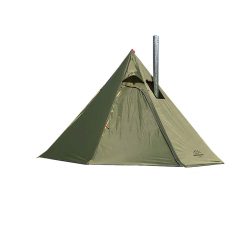 toptopdeallongeek Tente tipi 1 à 2 personnes pour extérieur, camping, randonnée, abri chauffant, cheminée, facile à installer