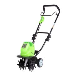 toptopdeal Greenworks Motobineuse à batterie G40TL (Li-Ion batterie 40V fraiseuse rotative), Vert & batterie G40B2 (batterie puissante rechargeable Li-Ion 40 V 2 Ah 40 V)