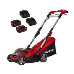 toptopdeal Einhell Tondeuse à gazon sans fil GE-CM 36/34 Li Power X-Change (36V - 2x3,0 Ah - 5 Niveaux de Coupe - Largeur de Coupe 33,5cm) + Starter Kit 2x3,0...