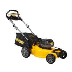 toptopdeal DEWALT - Tondeuse XR Brushless 18V 5Ah Li-Ion - DCMW564N-XJ - Tondeuse à Gazon sans Fil avec Sac de Ramassage de 55l - Largeur de Coupe 48cm - Tonte jusqu’à 800m2 - 36V