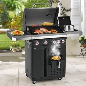 Gril à gaz pour des repas conviviaux en extérieur